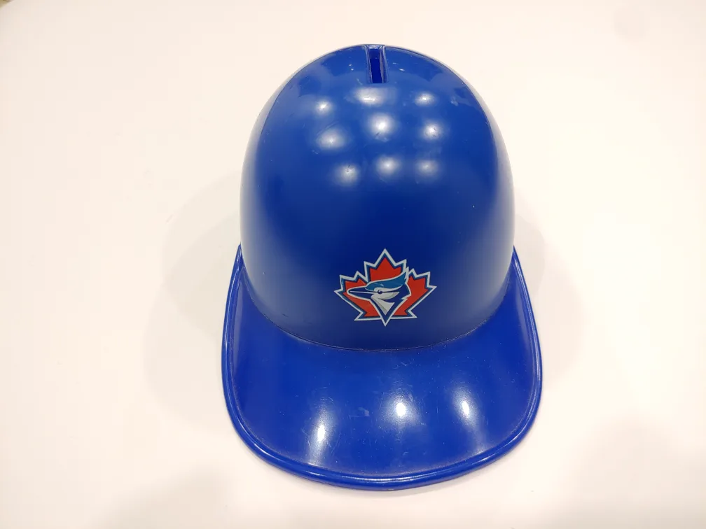 1970's vintage blue jays baseball cap piggy bank image indicator(2)