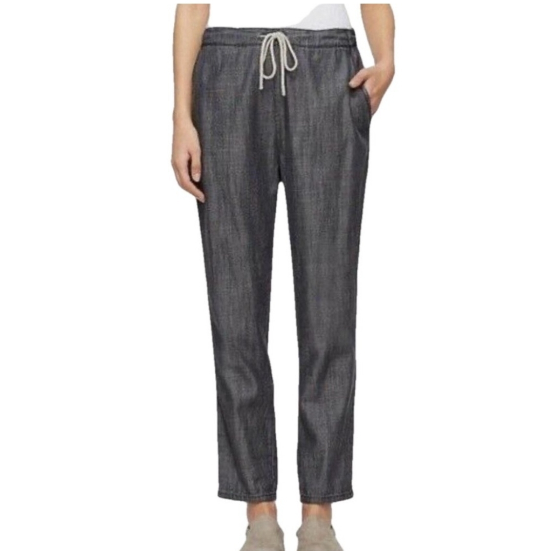Eileen Fisher Grey Cotton Drawstring Trousers - photo 2