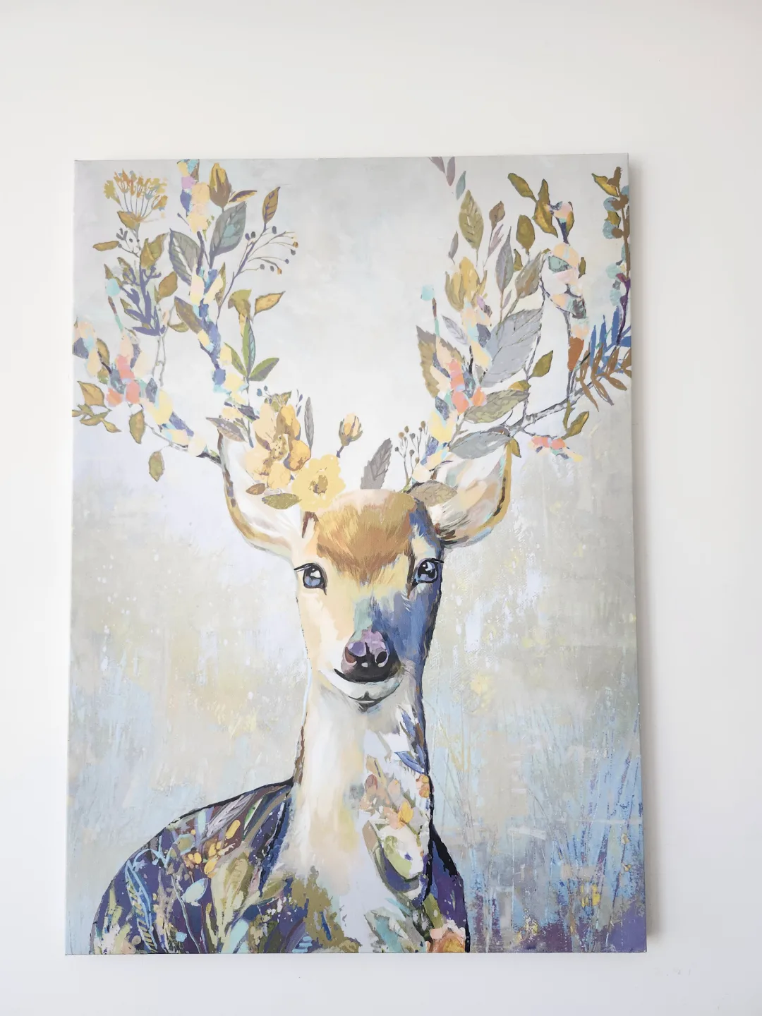 Pair of Floral Deer Canvas Wall Art image indicator(3)