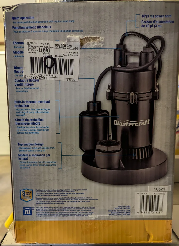 Sump Pump - brand new💚 image indicator(3)