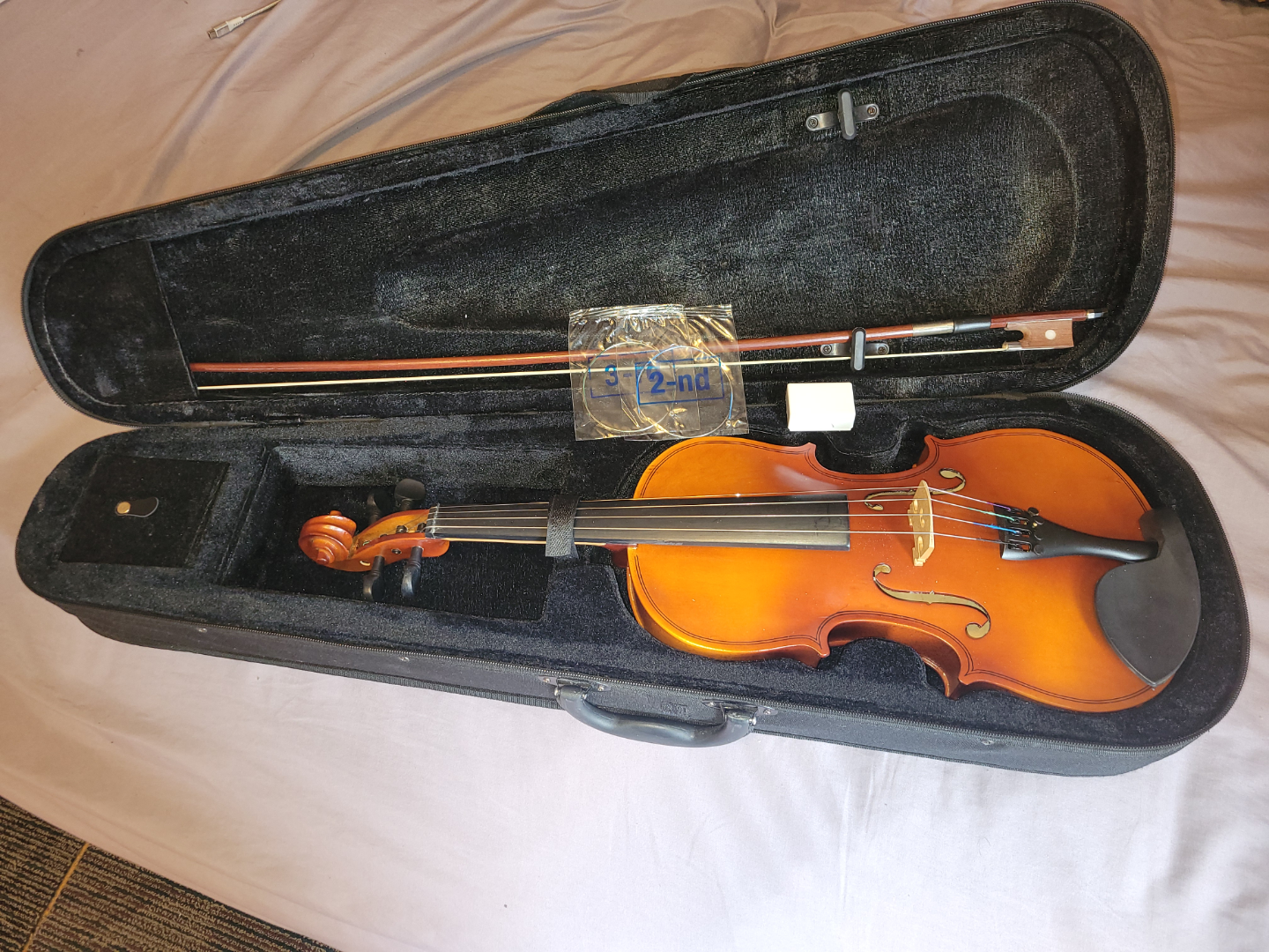 Student Violin with Case and Bow
