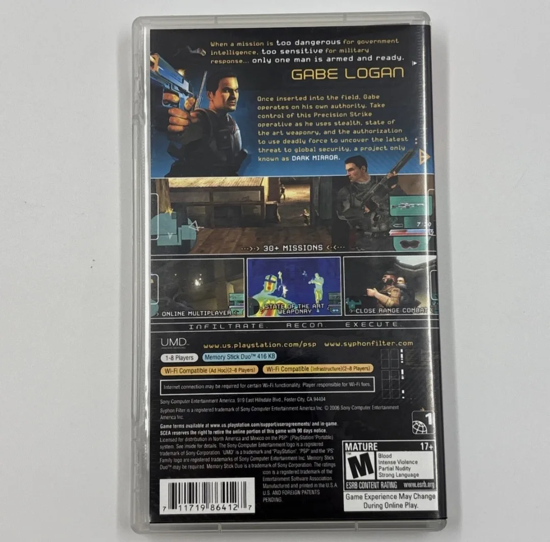 Brand New PSP Suphonfilter Dark Mirror image indicator(3)