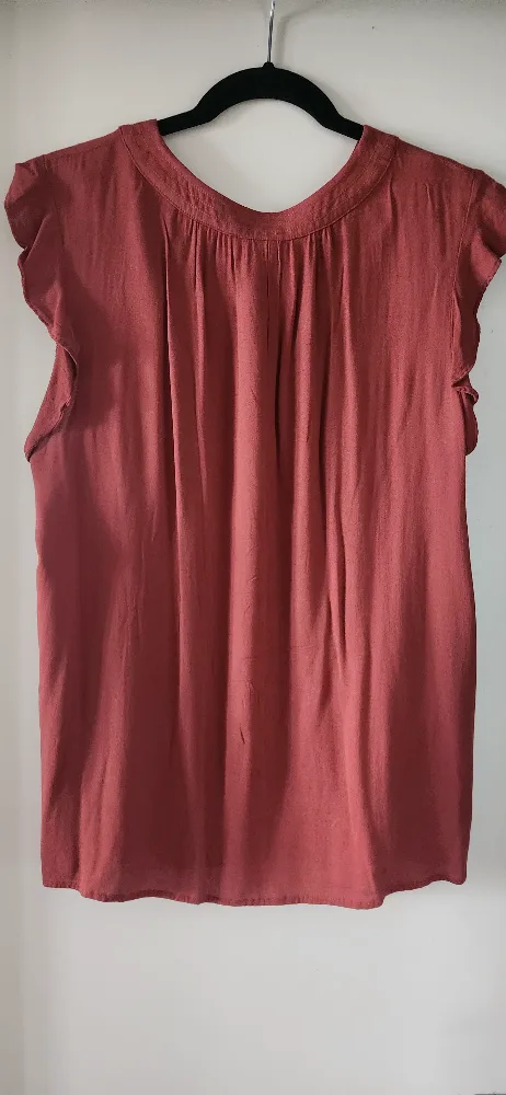 Terracotta Flutter Sleeve Blouse image indicator(6)