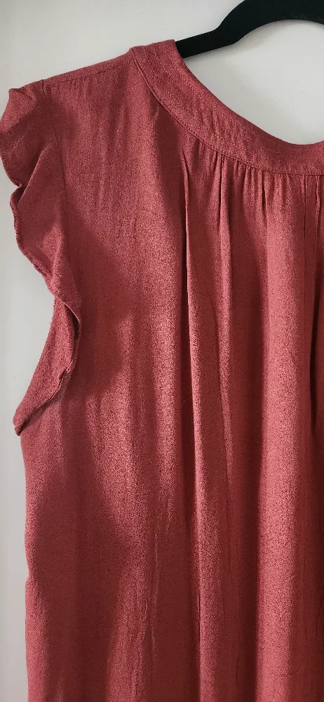 Terracotta Flutter Sleeve Blouse image indicator(7)