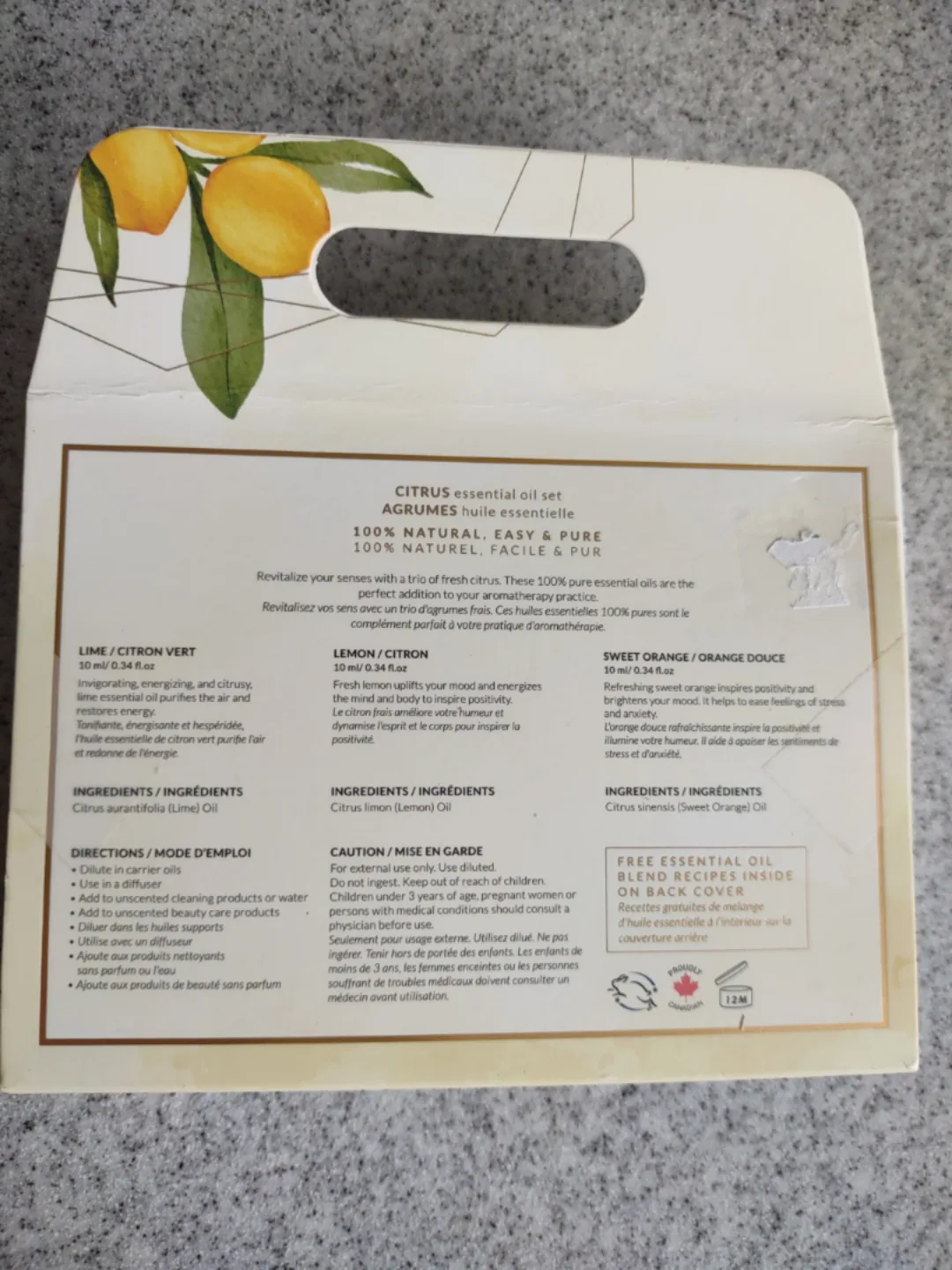 (NEW) Organic Scentuals Citrus Essential Oil Set image indicator(8)