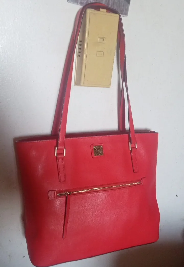 Dooney & Bourke Red Tote Bag image indicator(2)