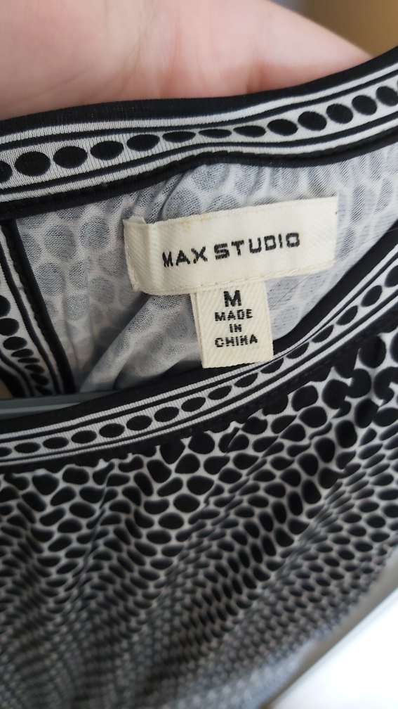 Black and White long Dress, Size Medium - photo 3