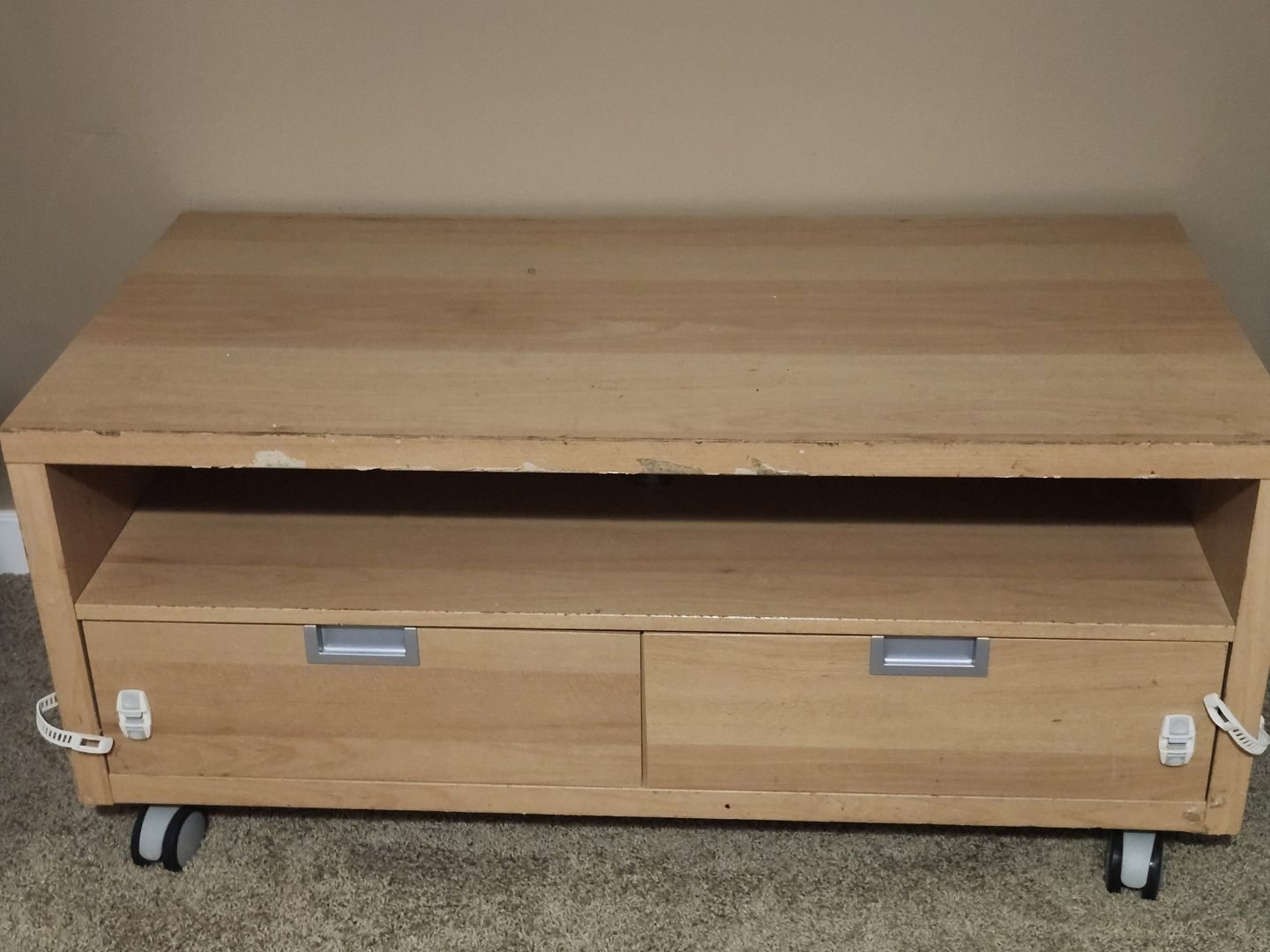 IKEA TV Stand with Two Drawers