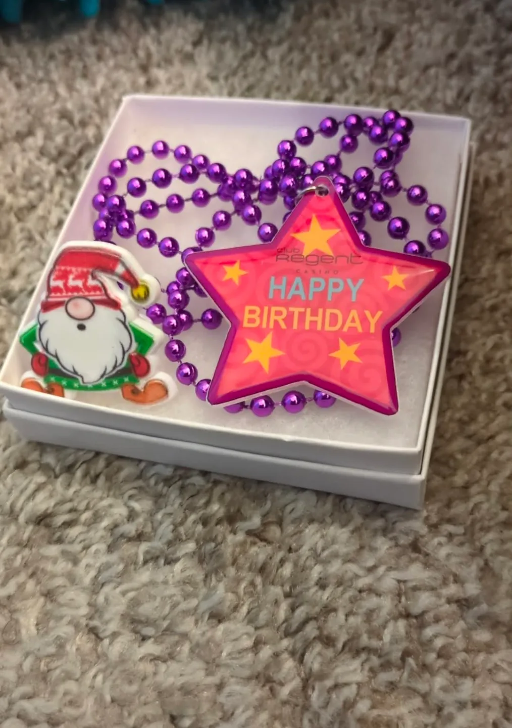 FREE Happy Birthday Necklace with Gnome Ring thumbnail