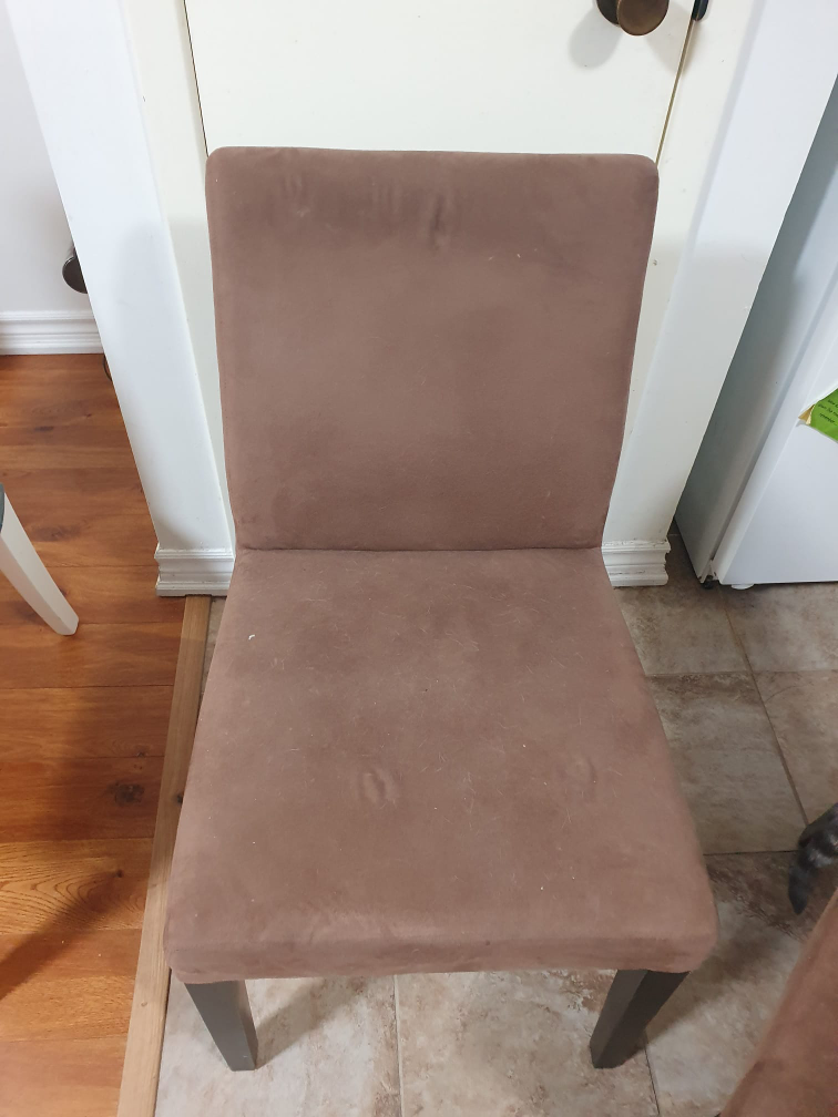 Brown Fabric Dining Chairs - photo 2
