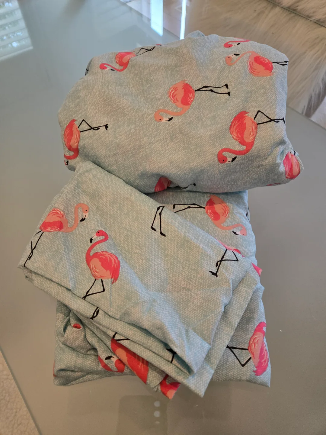 Flamingo Print Twin Sheet Set image indicator(3)