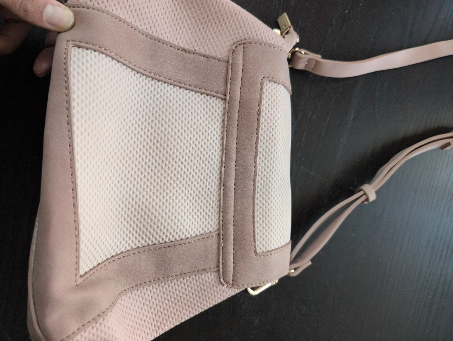 NEW - Blush/Nude Crossbody Bag with Interchangeable Strap image indicator(2)