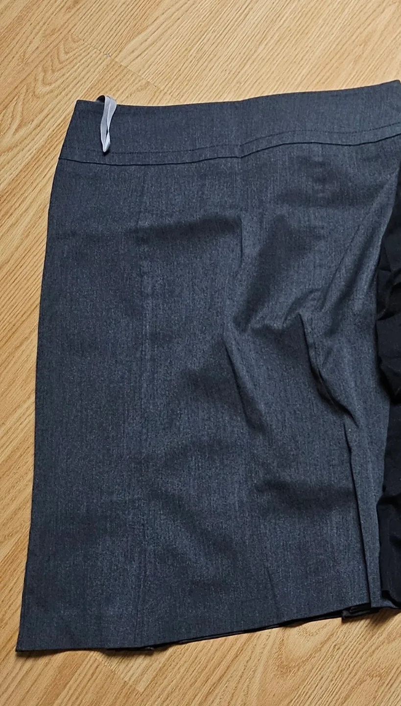 Women's Charcoal Grey Pencil Skirt Size 8 thumbnail