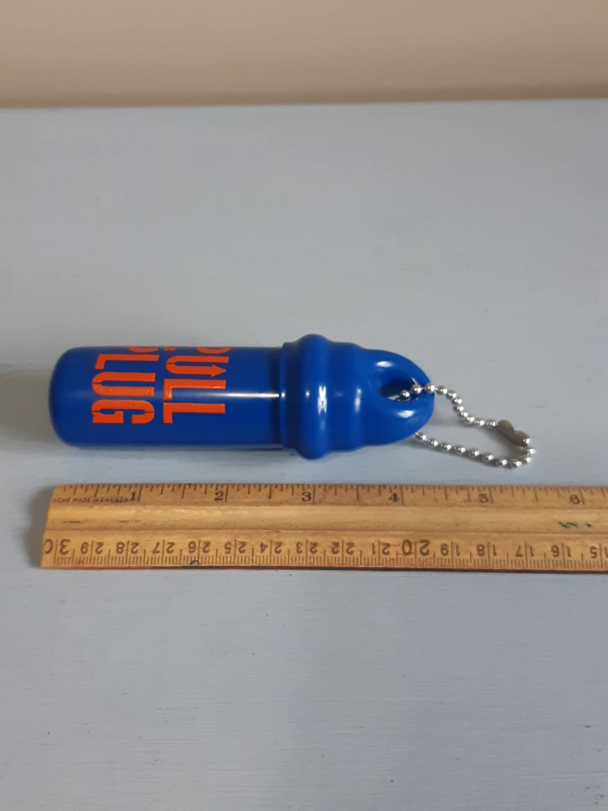 "pull the plug" Cylinder coin holder Keychain - photo 3