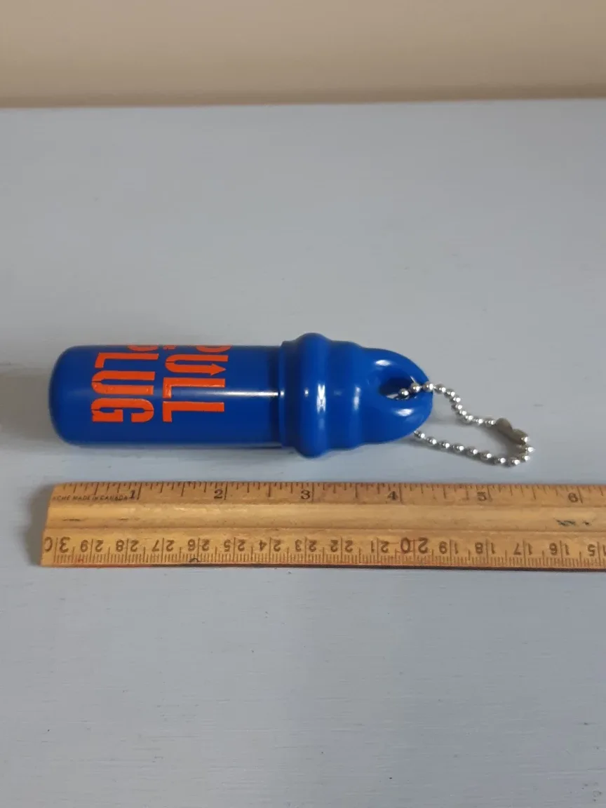 "pull the plug" Cylinder coin holder Keychain image indicator(3)