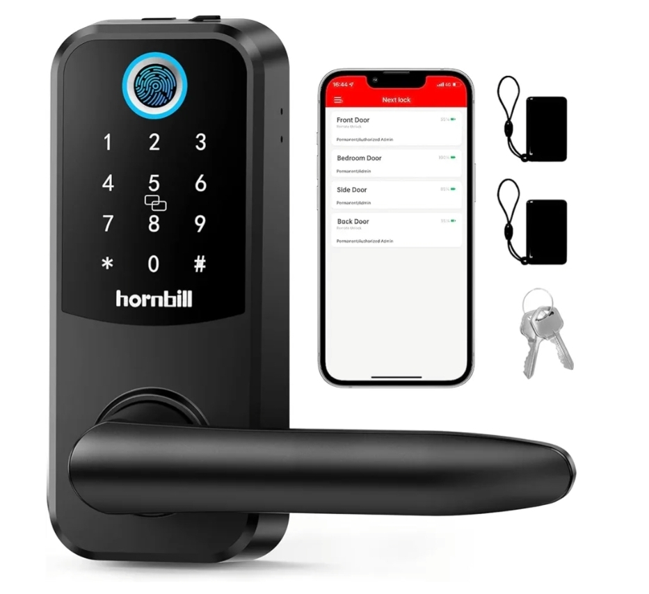 Smart Door Lock with Fingerprint, Keypad & App Access - photo 2