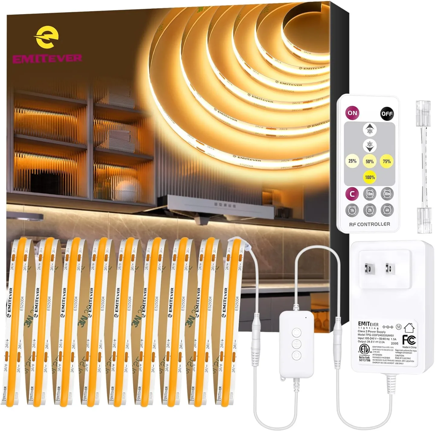 Strip Lights with RF Controller and Power Adapter BNIB thumbnail