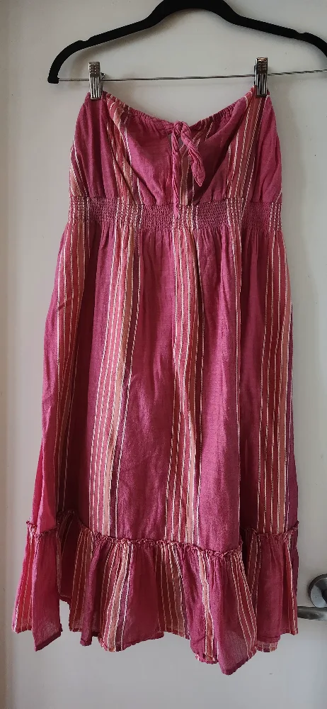 Pink and White Striped Tube Dress image indicator(10)