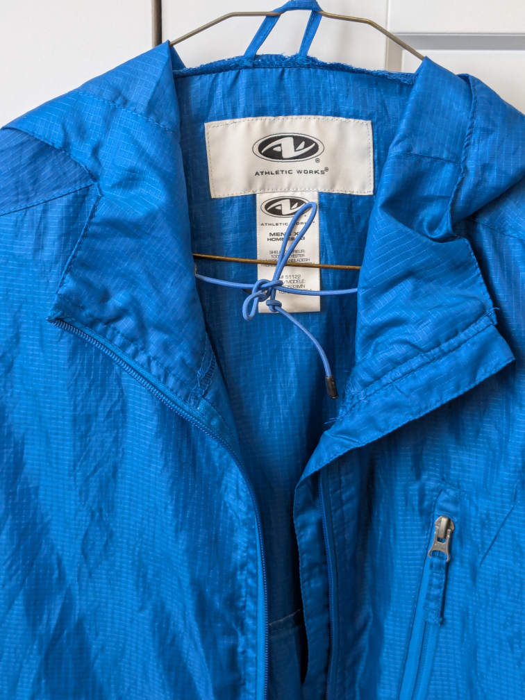 Athletic Works Men's Blue Windbreaker Jacket - photo 2