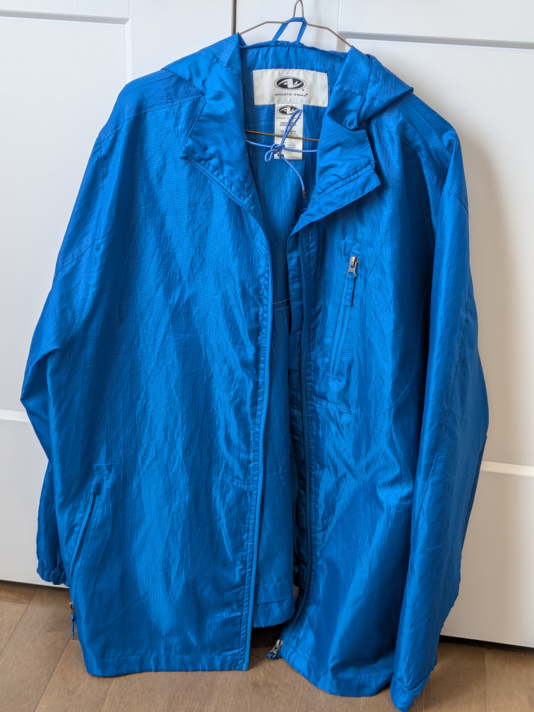 Athletic Works Men's Blue Windbreaker Jacket - photo 3