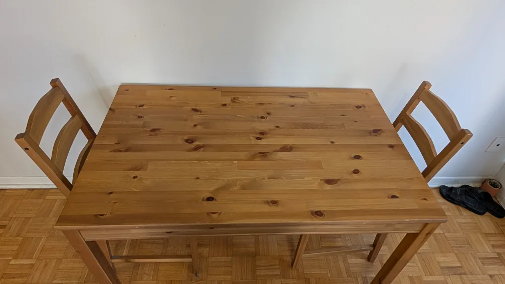 Moving Sale - IKEA Ingatorp Table with 2 Chairs image indicator(2)