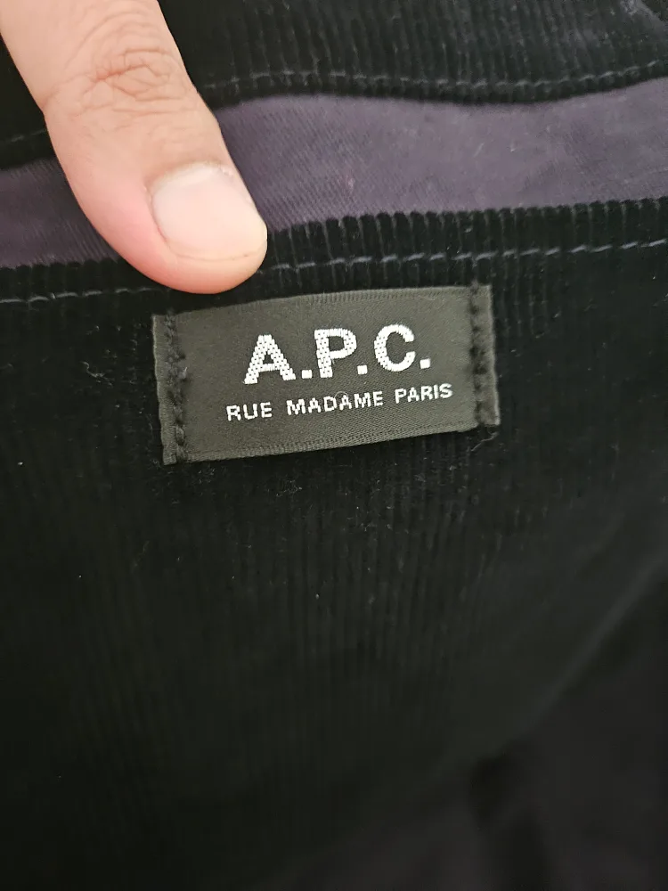 A.P.C. tote bag corduroy image indicator(2)