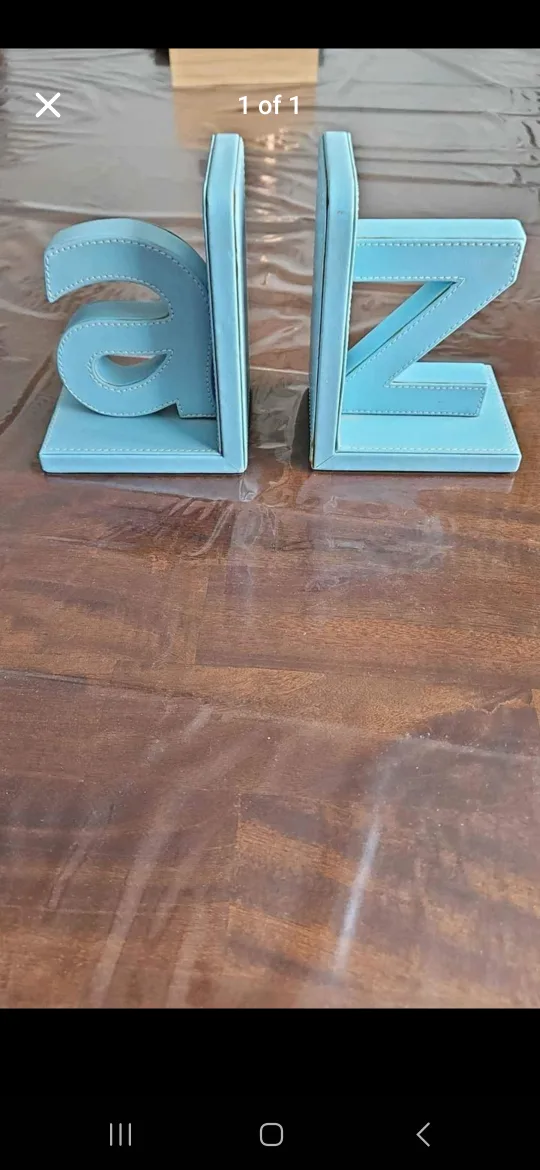 Light Blue Alphabet Bookends thumbnail