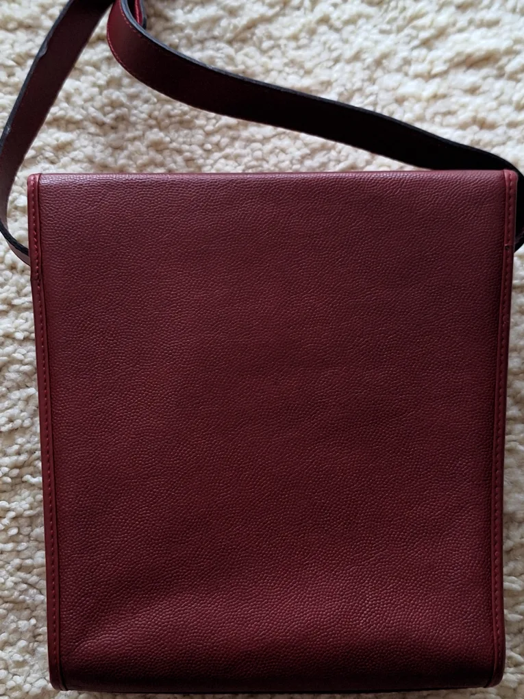 Karl Lagerfeld Paris Red Leather Crossbody Bag image indicator(6)