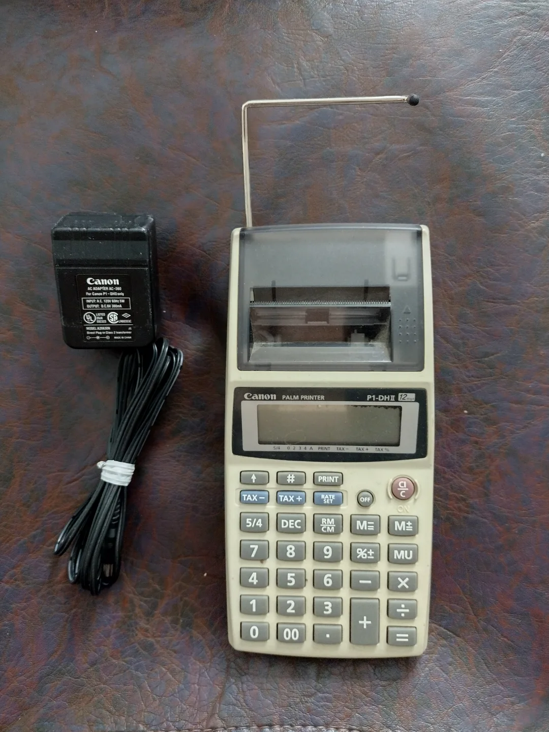 Vintage Canon P1-DH II Palm Printer Calculator 💚 image indicator(3)