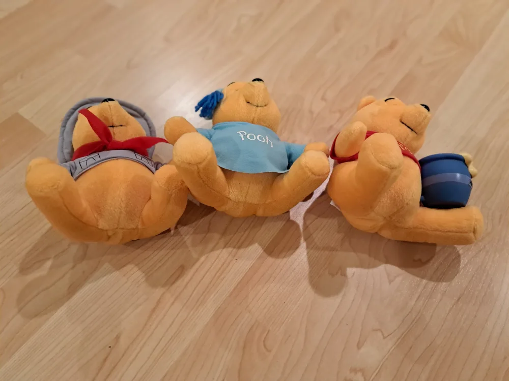 Three 7" Winnie the Pooh Plush Toys image indicator(6)