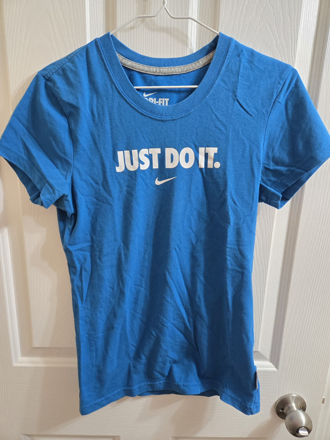 Nike Dri-FIT Cotton Tee - Just Do It. - Small