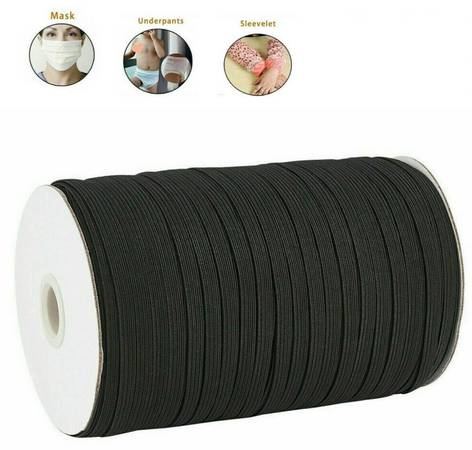 NEW Black Elastic Cords 3mm 120 yards Roll - photo 2