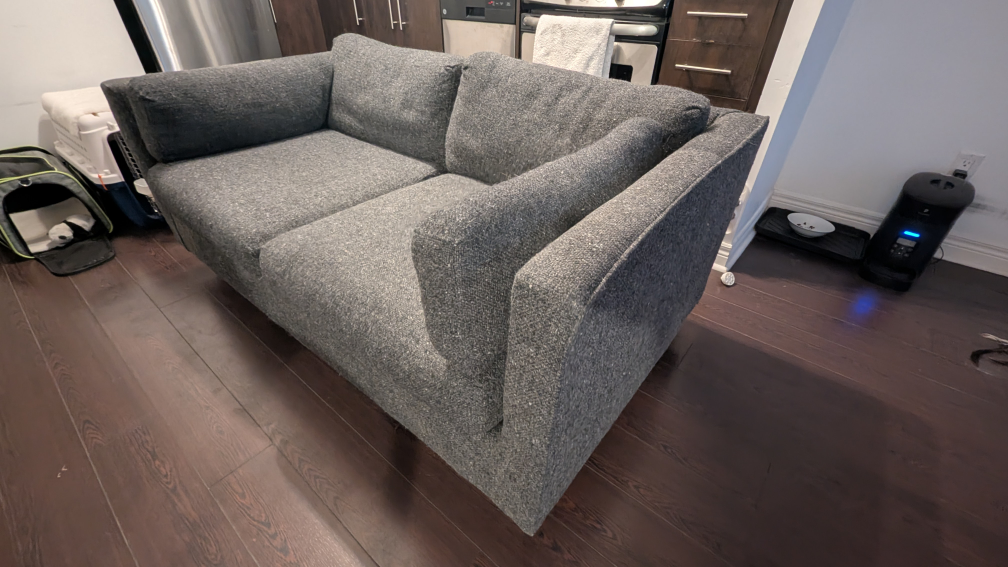 Grey Two-Seater Sofa