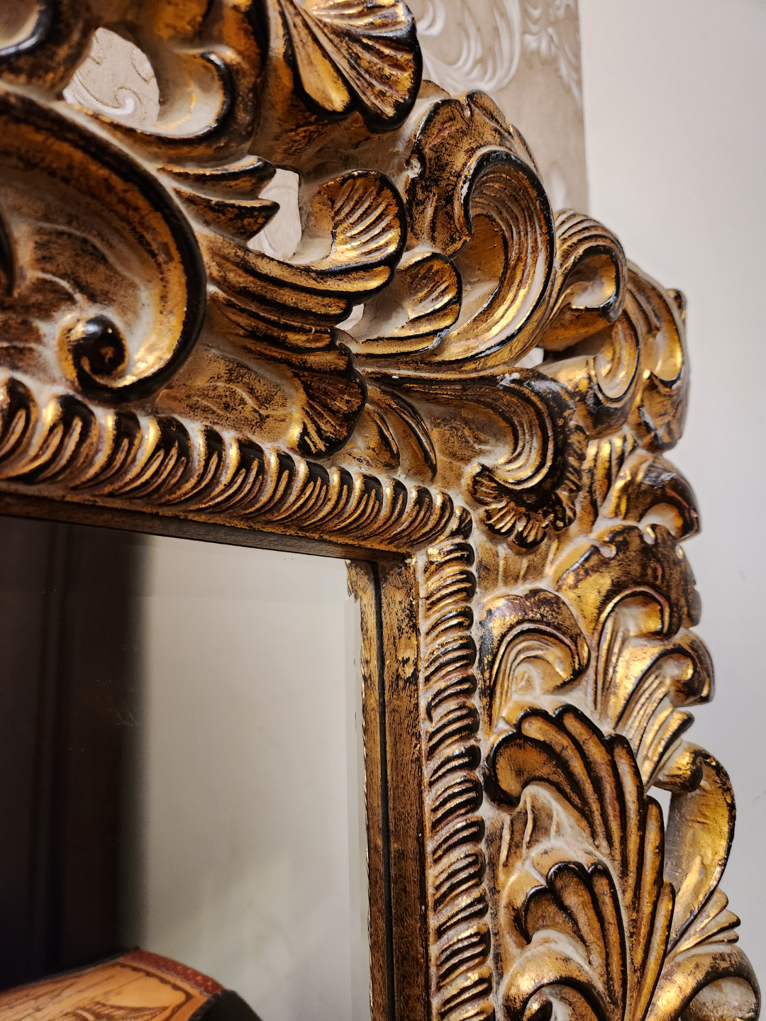 Ornate Gold Mirror - Large Statement Piece