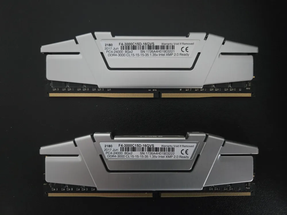 💚 16GB G.Skill Ripjaws V Series (2x8GB) DDR4 3000MHz RAM image indicator(2)