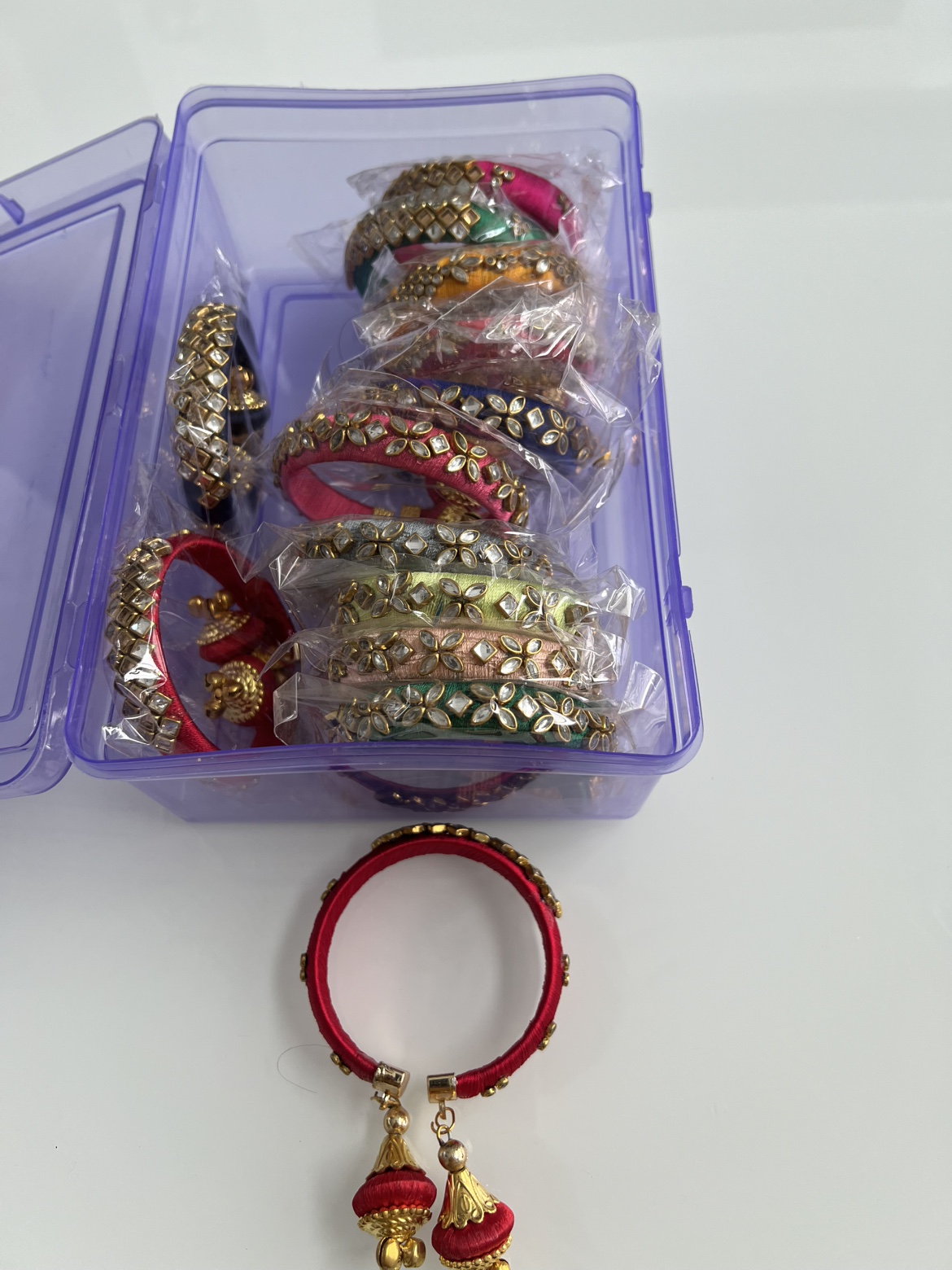 Ethnic Bangles with Kundan and Stonework - photo 5