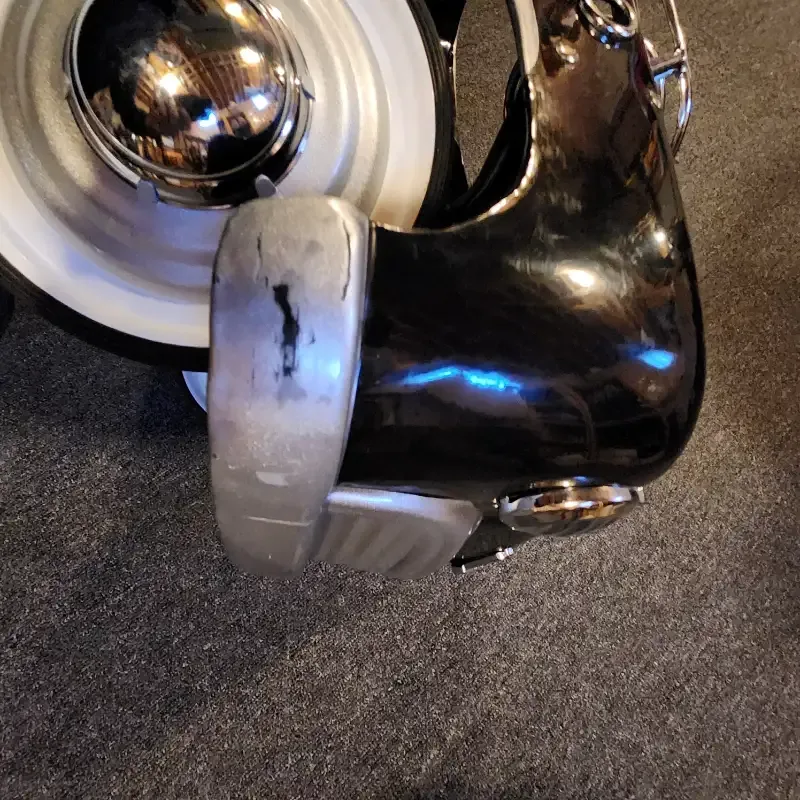 Vintage style  Black Police Chief Pedal Car image indicator(5)