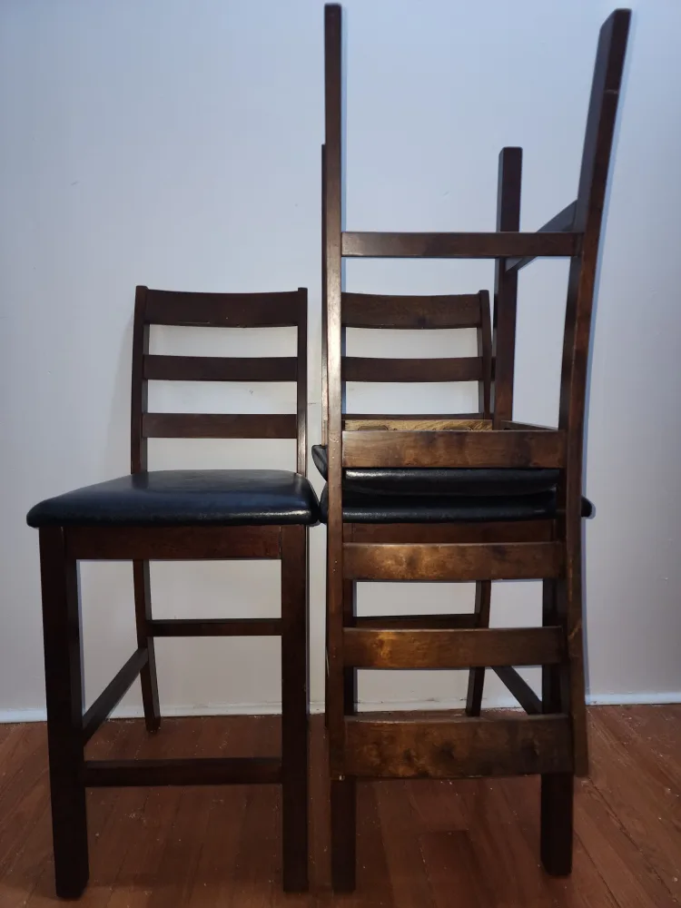 Brown chairs  can take all or one image indicator(3)