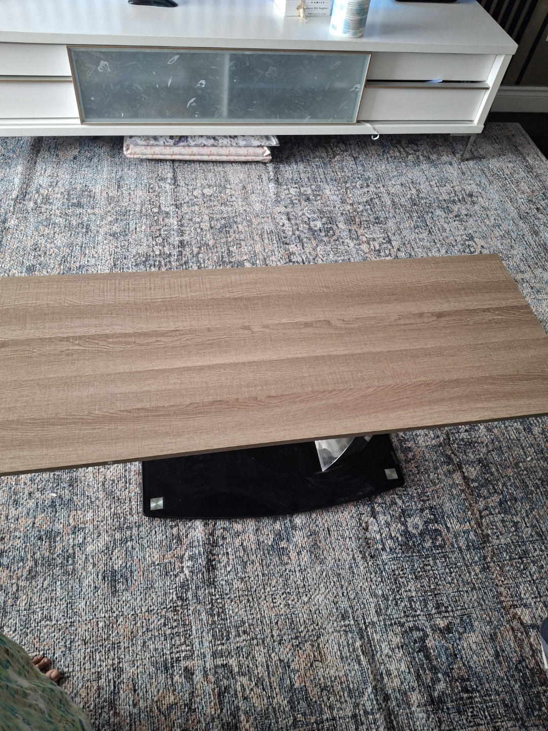 Modern Coffee Table with Glass and Chrome Legs - photo 3