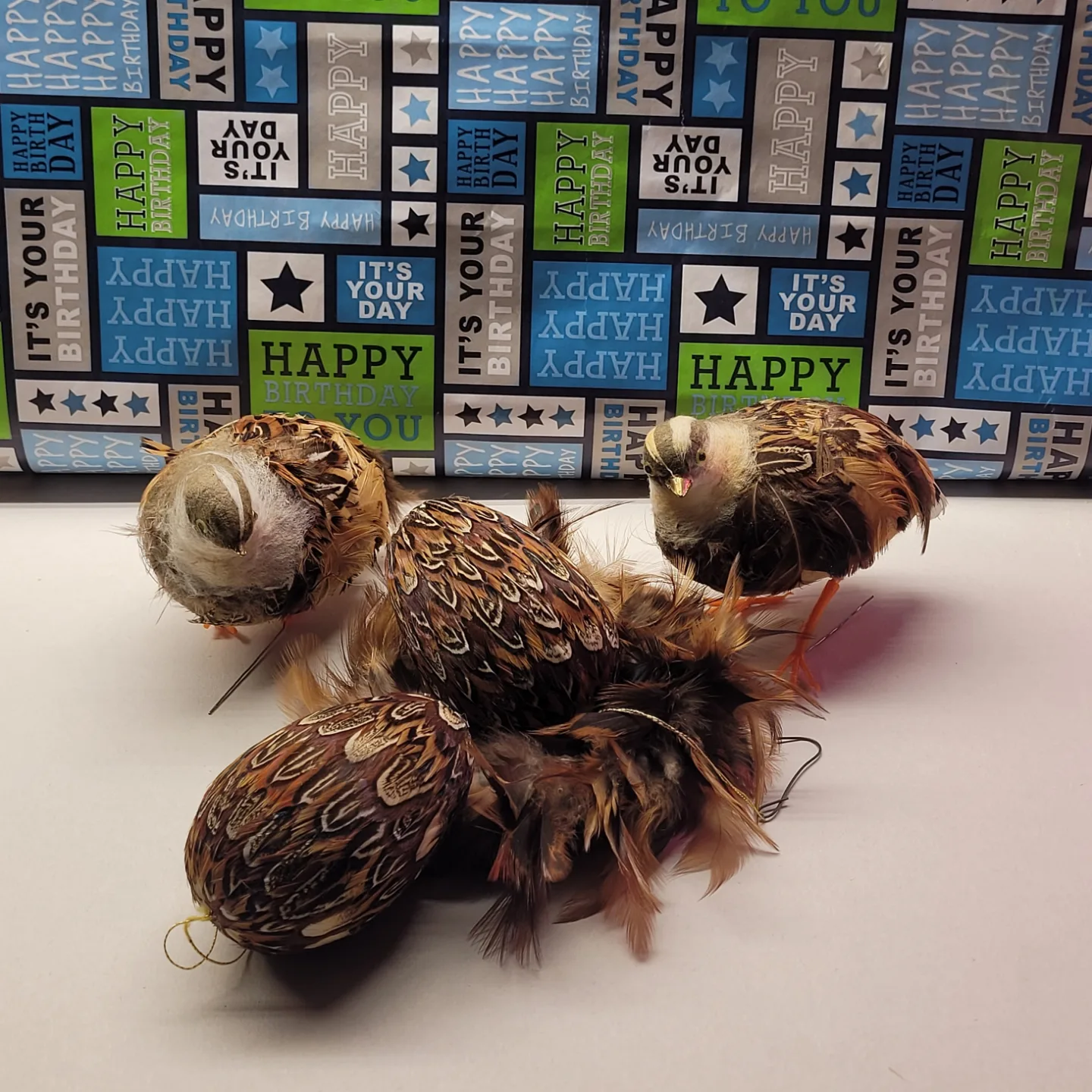 Set of Quail Ornaments thumbnail