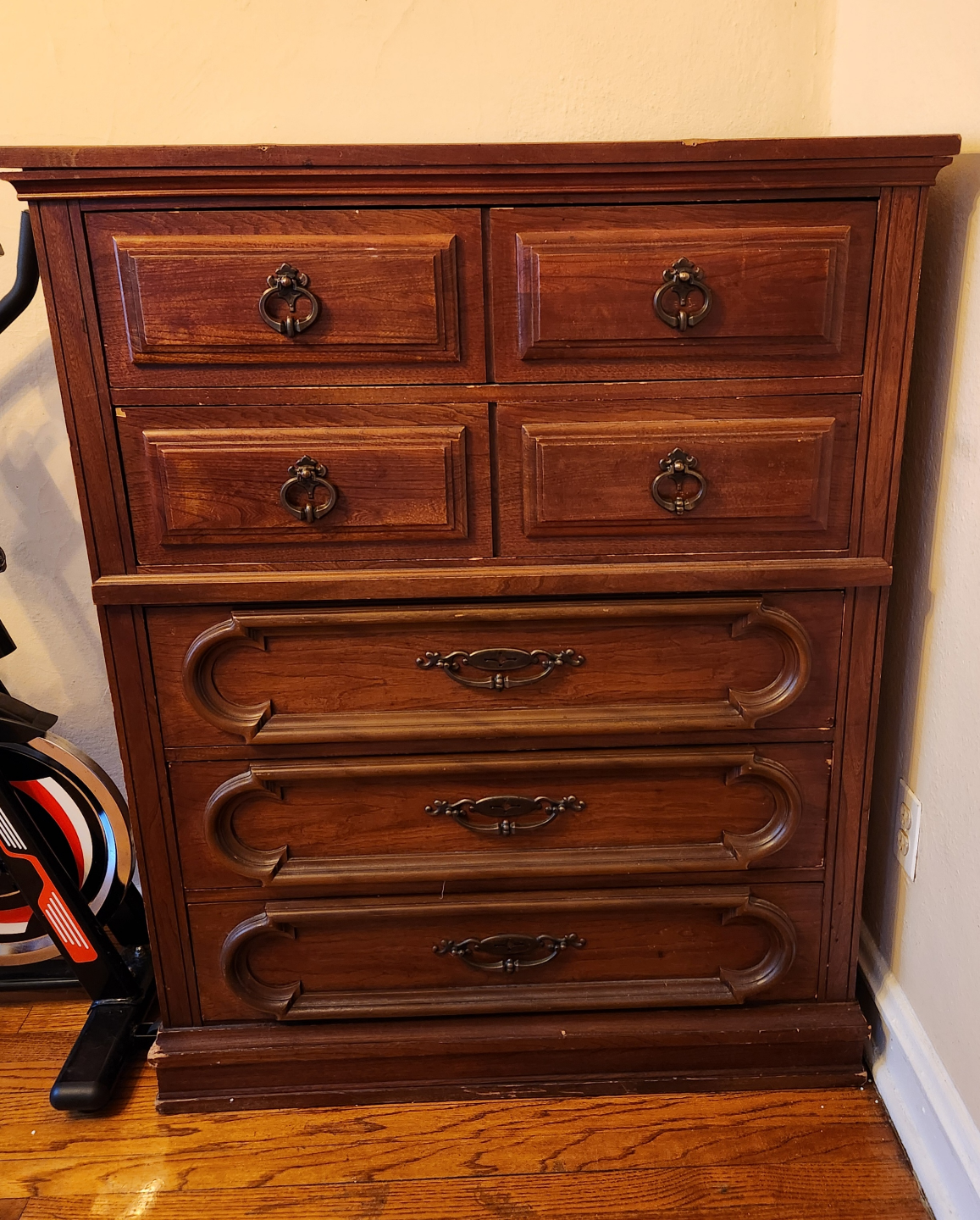Vintage Wooden 7-Drawer Chest