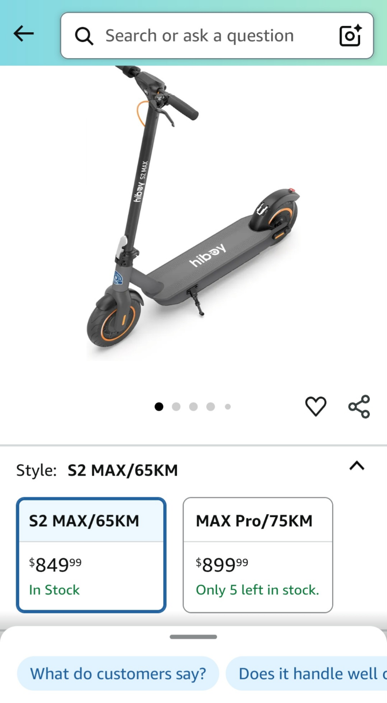 Hiboy S2 Max Electric Scooter - 65KM Range - photo 5