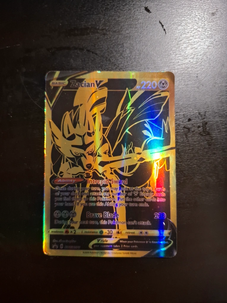 zacian gold pokemon card 2020 Japanese SWSH Shiny Star V Full Art V #329 PSA 10 GEM MINT on Fanatics Collect Colorless Retreat Cost Authentic gold Zacian Z pokemon