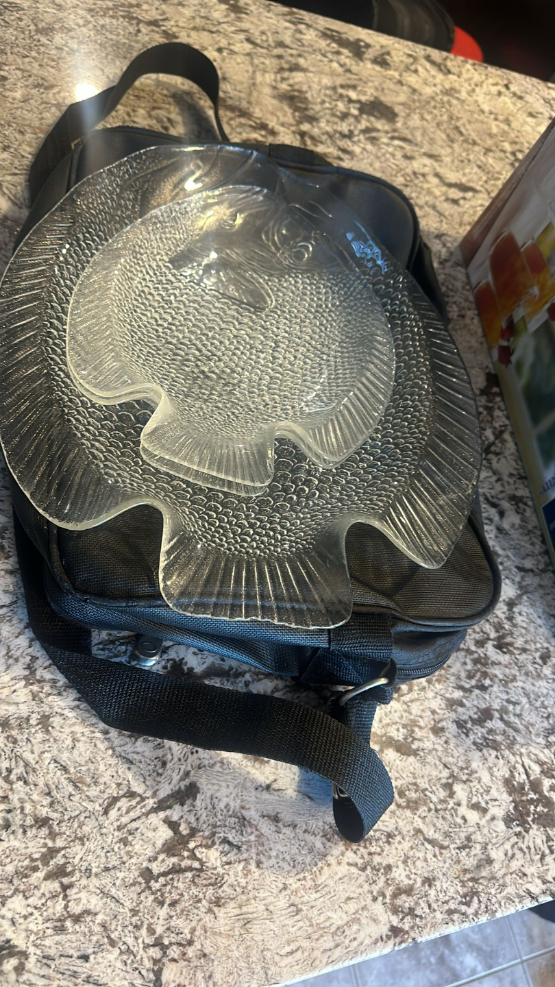 Set of Three Fish-Shaped Glass Plates - photo 3