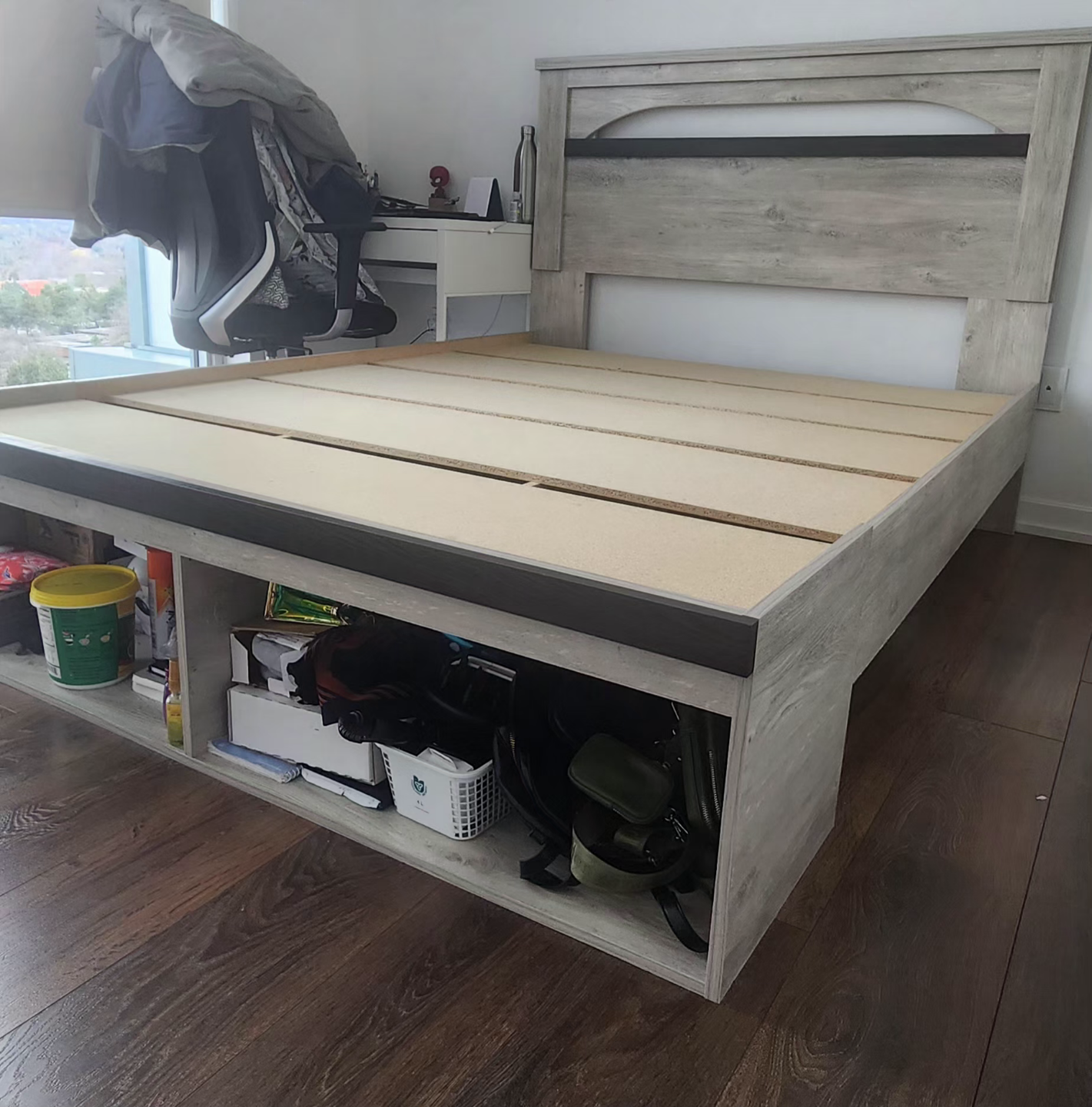 Queen Size - Front Storage Bed Frame