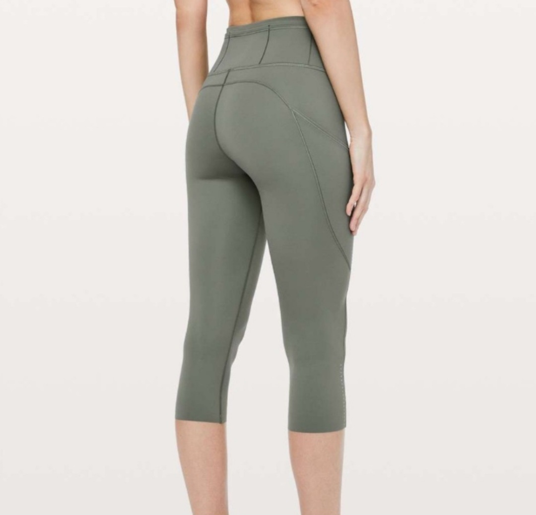 Lululemon Fast & Free Crop II ✨️Sage Green - photo 2