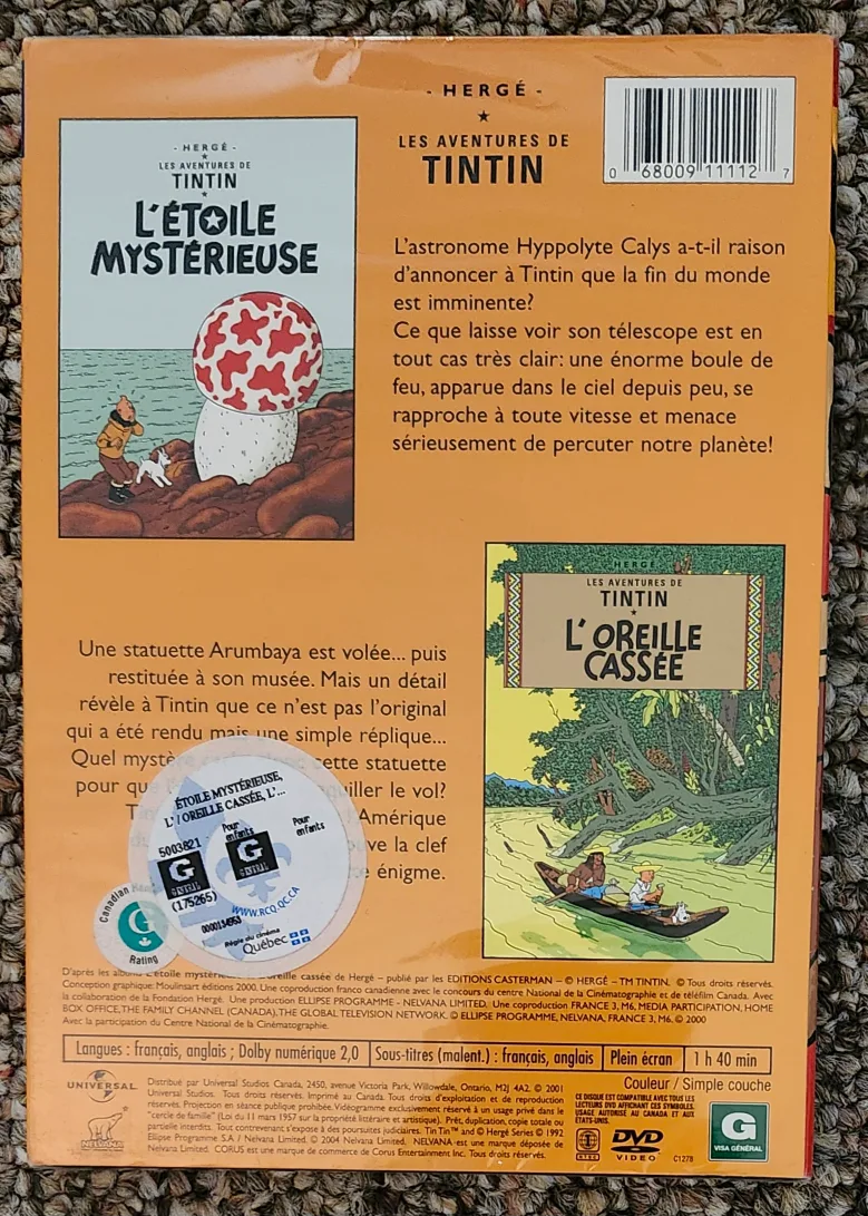 The Adventures Of  TINTIN Vol 1-5/10  eng/french image indicator(8)