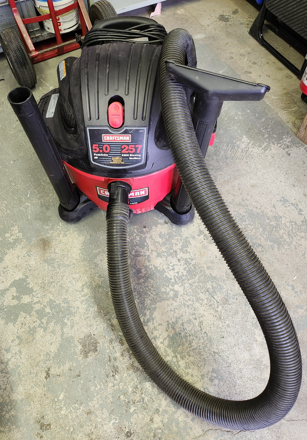 Craftsman 5 HP 45 Litre Wet/Dry Vacuum