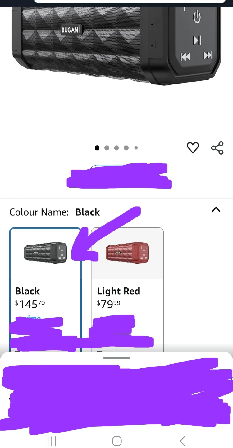 New never used  M99 Bluetooth Speaker BUGANI Speaker Bluetooth image indicator(2)