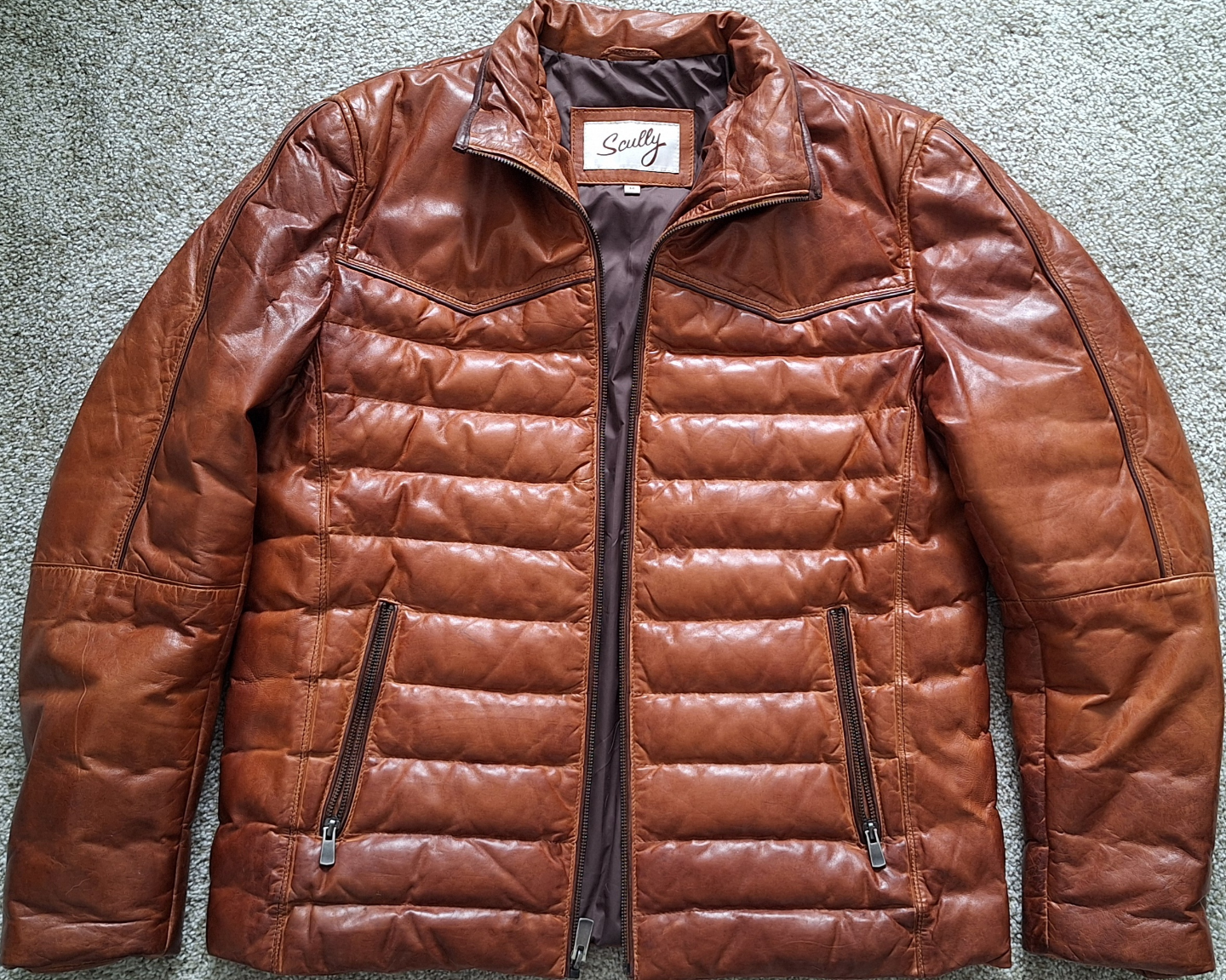 Men's Scully Leather Jacket - Size M - photo 2